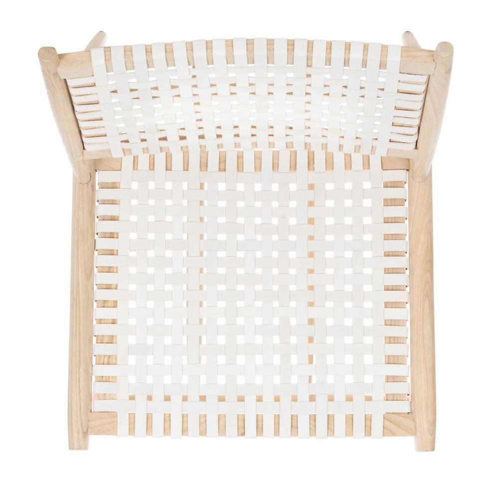 Soleil Accent Chair - ACH1001 - White/Natural - Safavieh