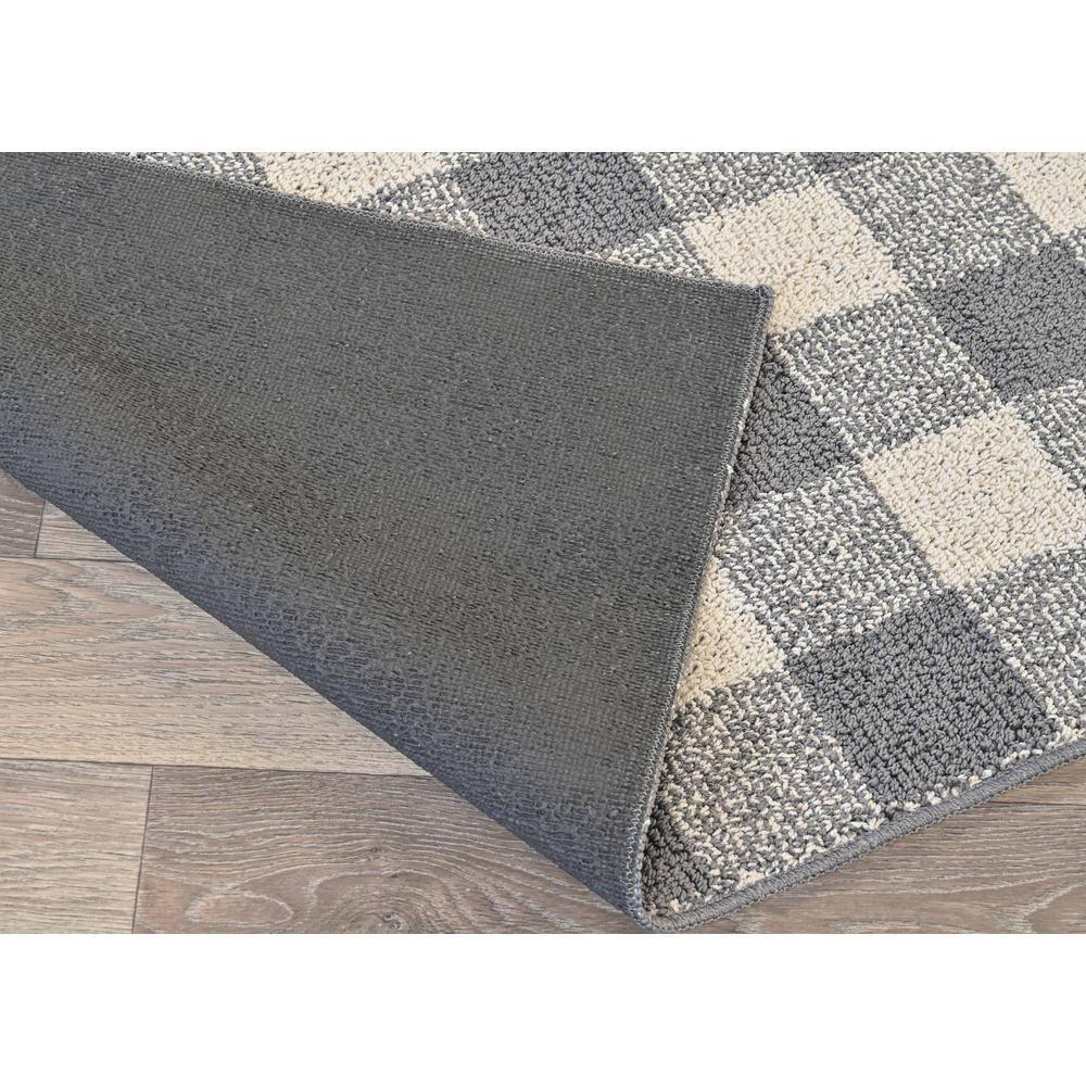 Garland Rug Country Living Buffalo Plaid Polypropylene Cinder/Ivory Indoor/Outdoor Area Rug, 5' x 7'