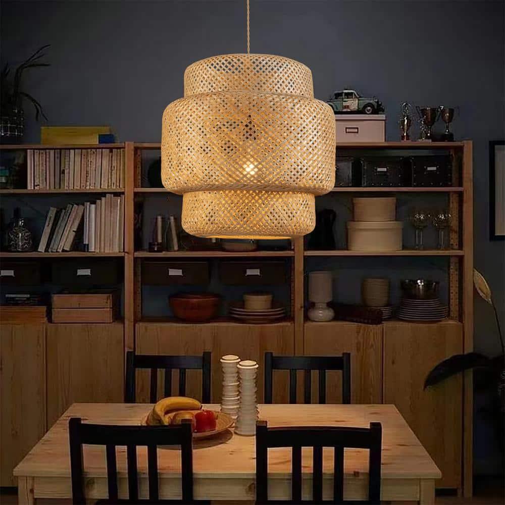 Drusilla Single Light Rattan Pendant Light - 20.9" x 19.7"