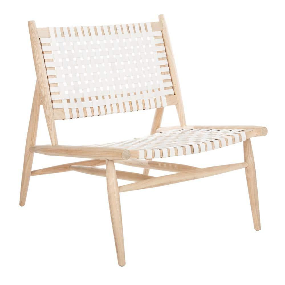 Soleil Accent Chair - ACH1001 - White/Natural - Safavieh