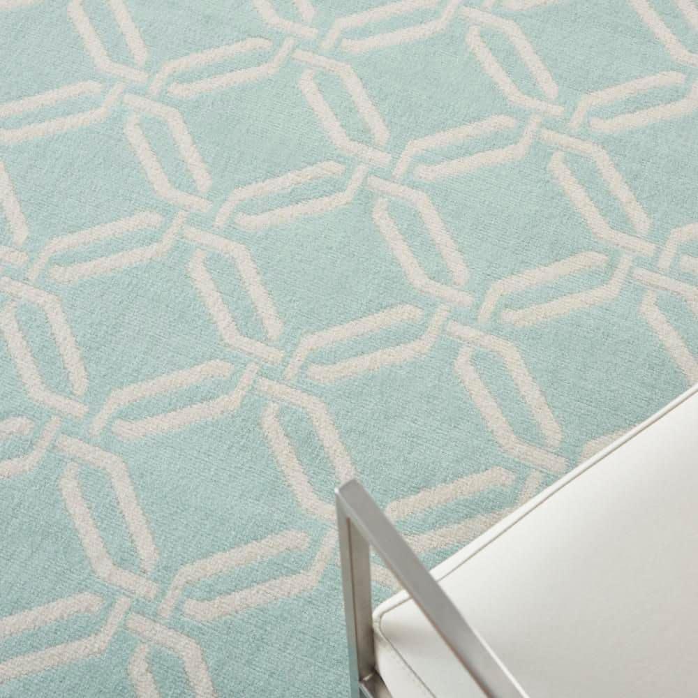 Nourison Jubilant Trellis Green 4' x 6' Area Rug, (4x6)