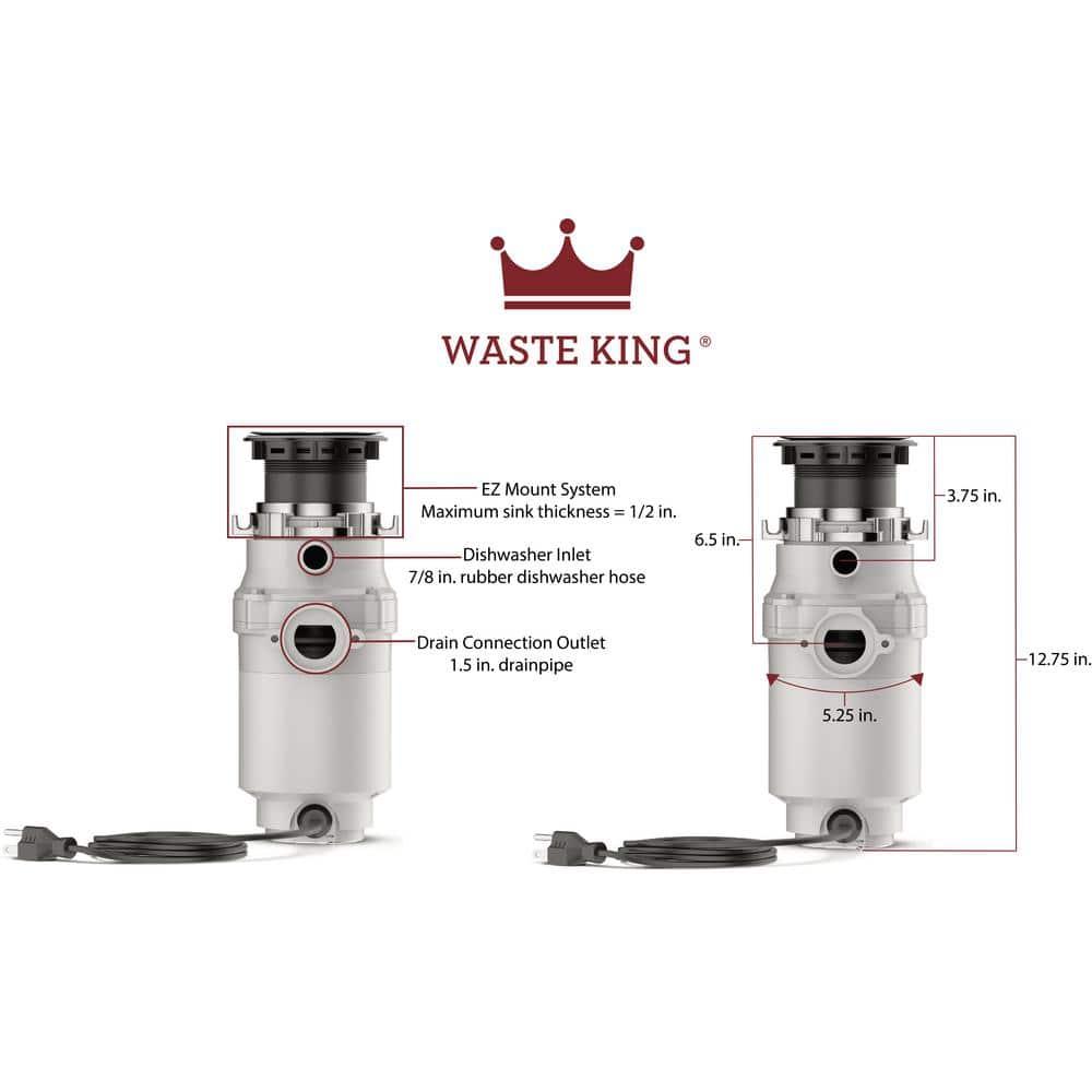 Waste King HP Continuous Garbage Disposal