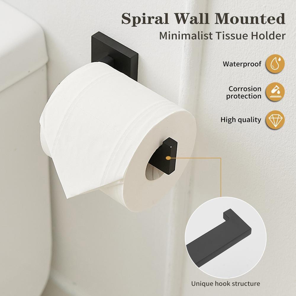 4-Piece Bath Hardware With Towel Bar For Bathroom Wall Towel Hook And Towel Ring Set