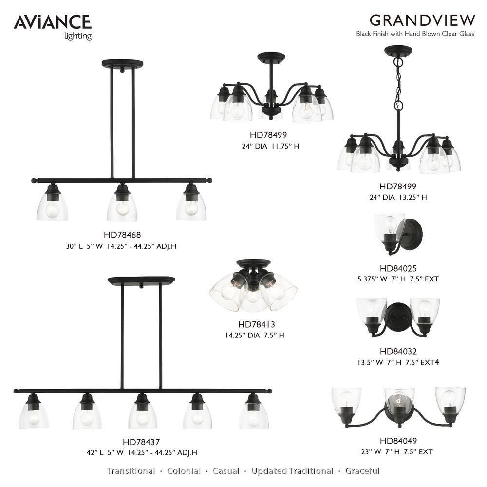 Livex Lighting Montgomery 1 - Light Vanity in  Black
