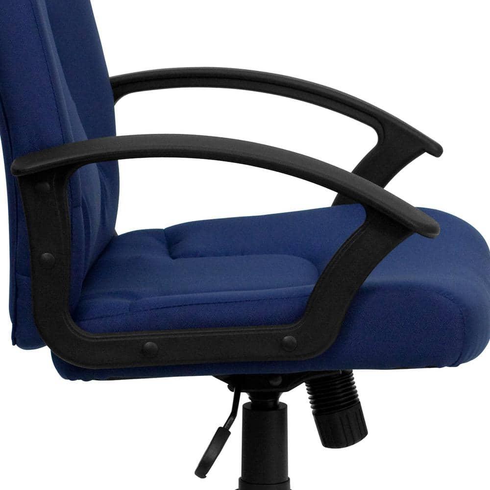 Flash Furniture Mid-Back Fabric Executive Swivel Office Chair with Nylon Arms (Set of 2)