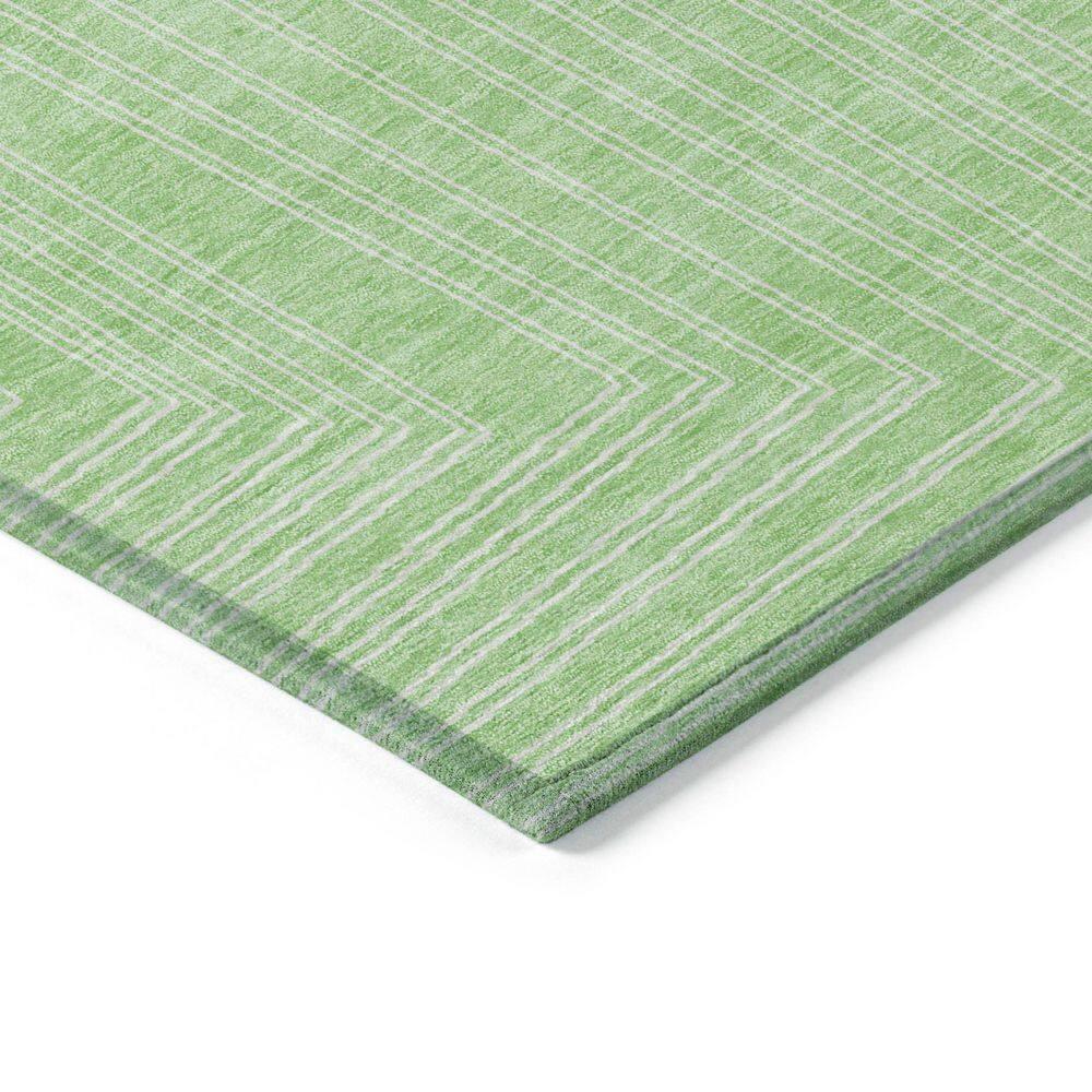 Addison Rugs Chantille Indoor/Outdoor Transitional Geometric, Abstract Mint Washable Rectangle Rug, 2'6" x 3'10"