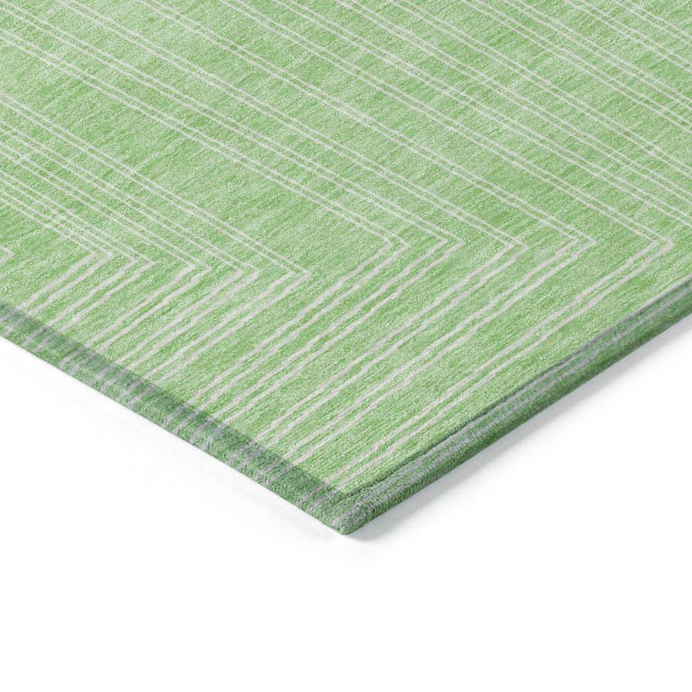 Addison Rugs Chantille Indoor/Outdoor Transitional Geometric, Abstract Mint Washable Rectangle Rug, 2'6" x 3'10"