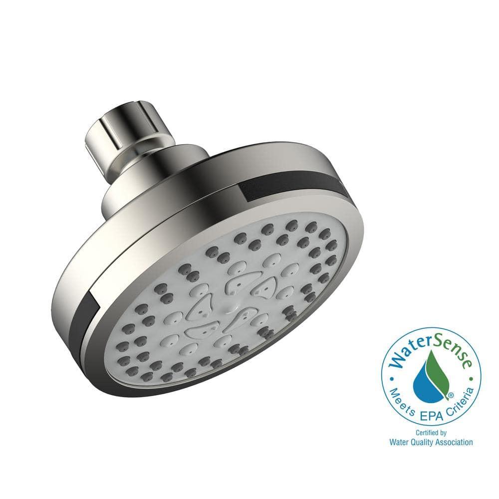 Design House 594309 Eastport II Contemporary 5-Function Shower Head for Bathroom, Satin Nickel