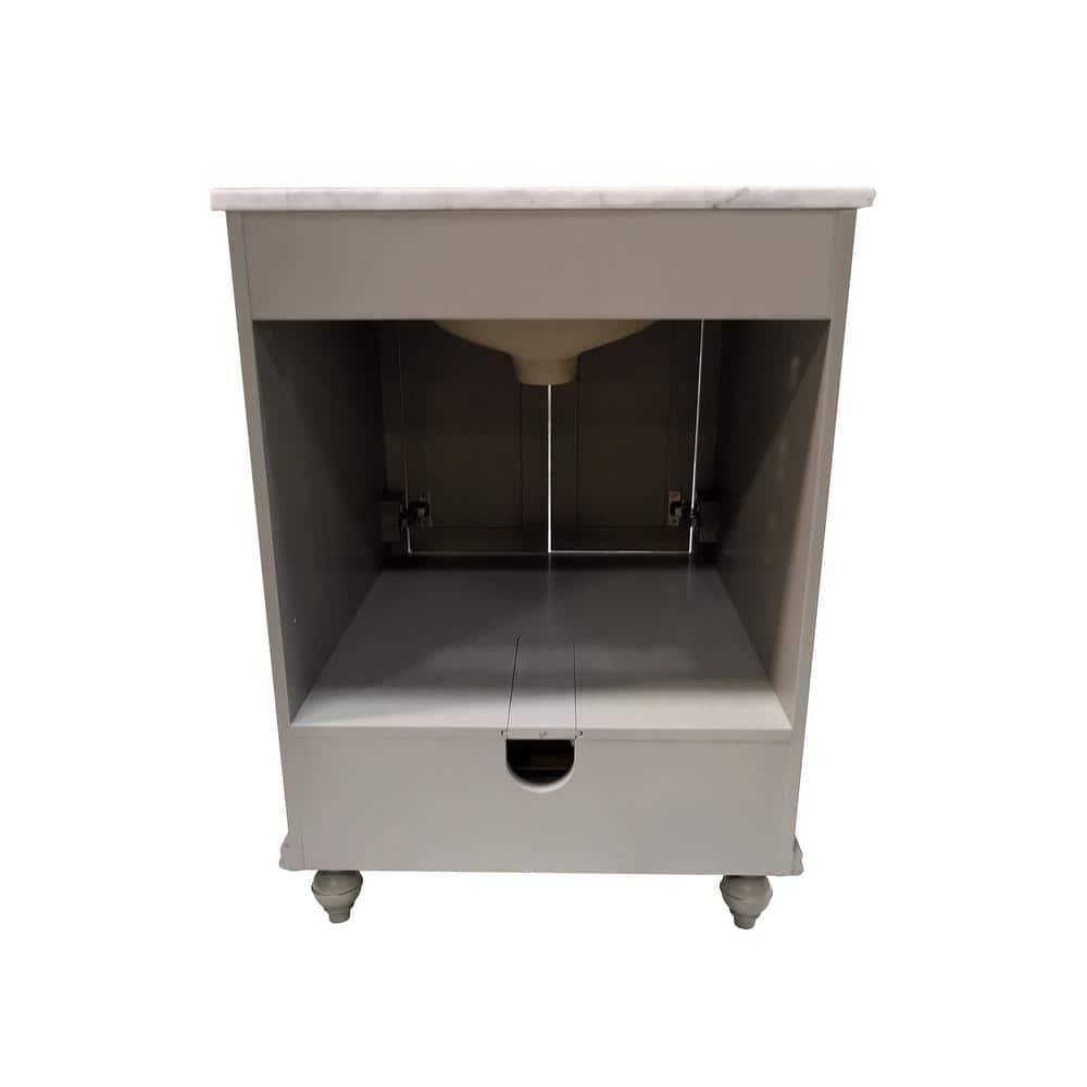Melissa 24" Single Vanity - Grain White
