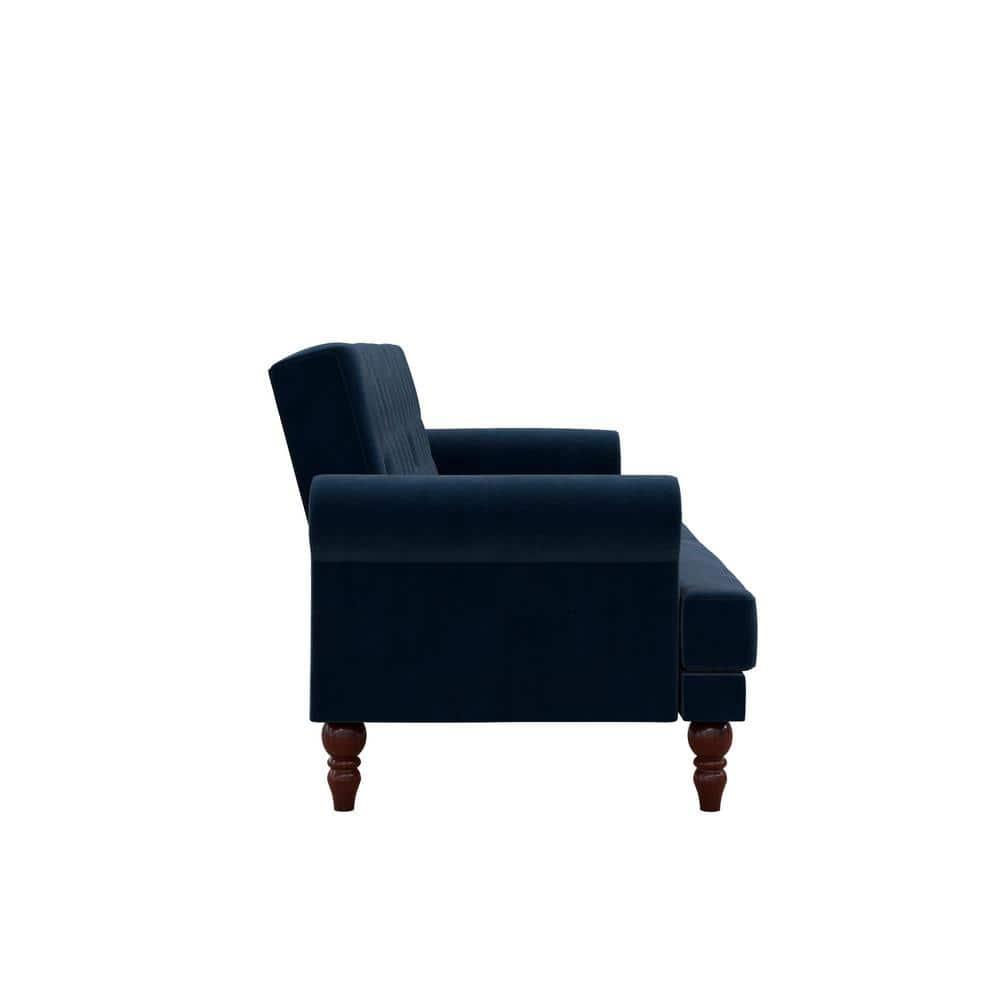Cassidy Twin 83.5'' Velvet Tufted Convertible Sofa