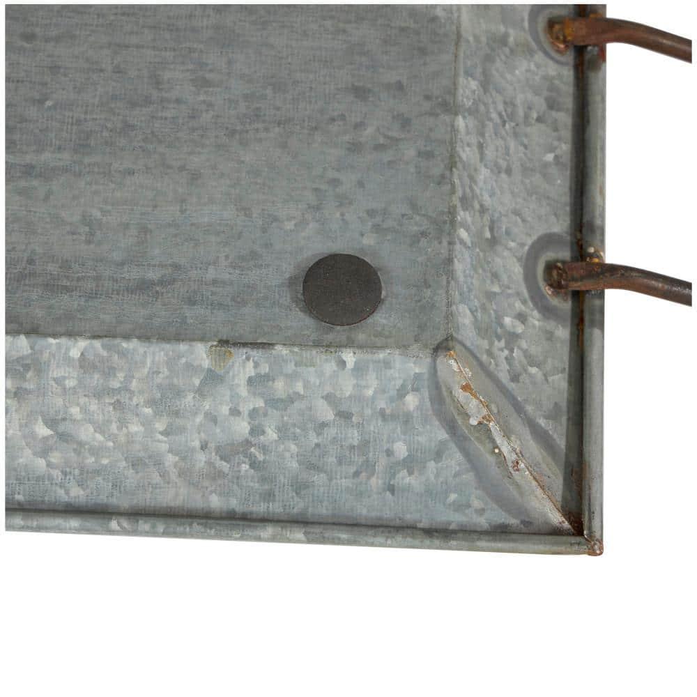 Farmhouse Rustic Serving Tray Set Gray 2pk - Olivia & May