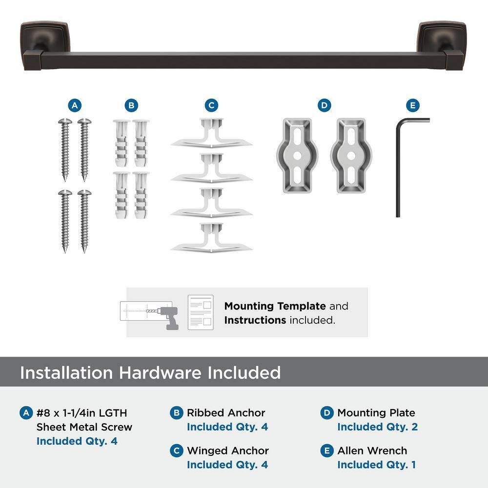 Stature 20.25" Wall Mounted Towel Bar