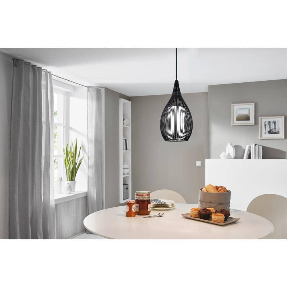 Lotus Single Light Steel Dimmable Pendant