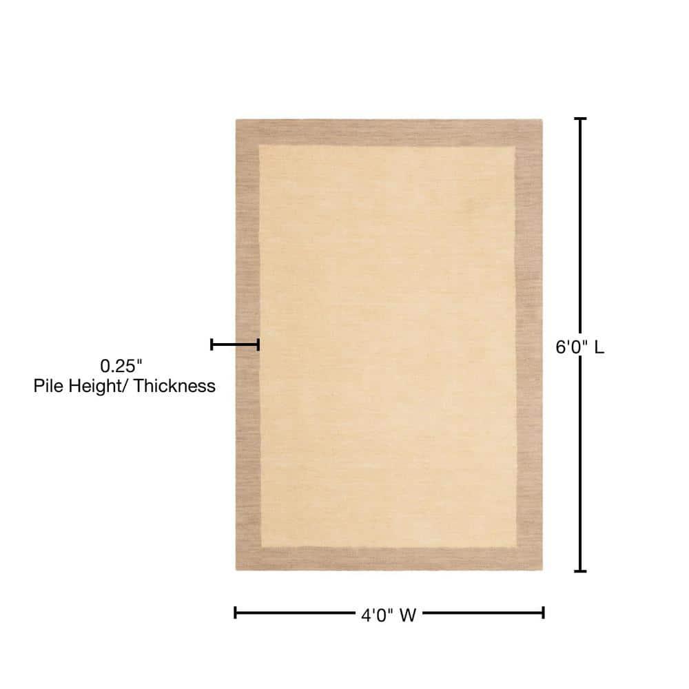 Himalaya HIM587 Hand Loomed Area Rug - Ivory/Beige - 4'x6' - Safavieh.