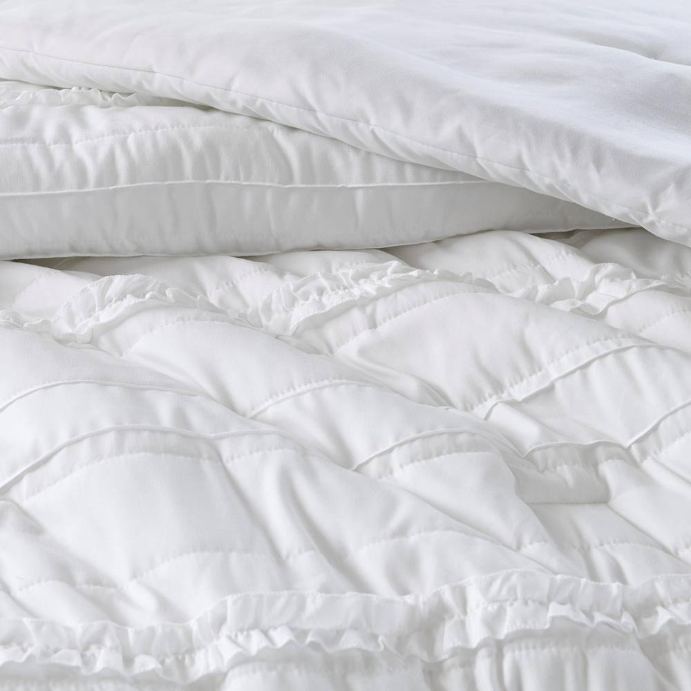Celeste 5 Piece Microfiber Ruffled Comforter Set