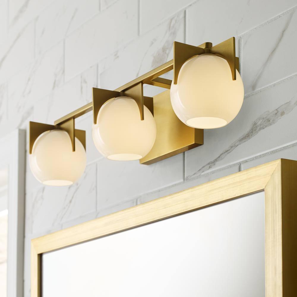 Kristoff 3 Light Frosted Dimmable Vanity Light