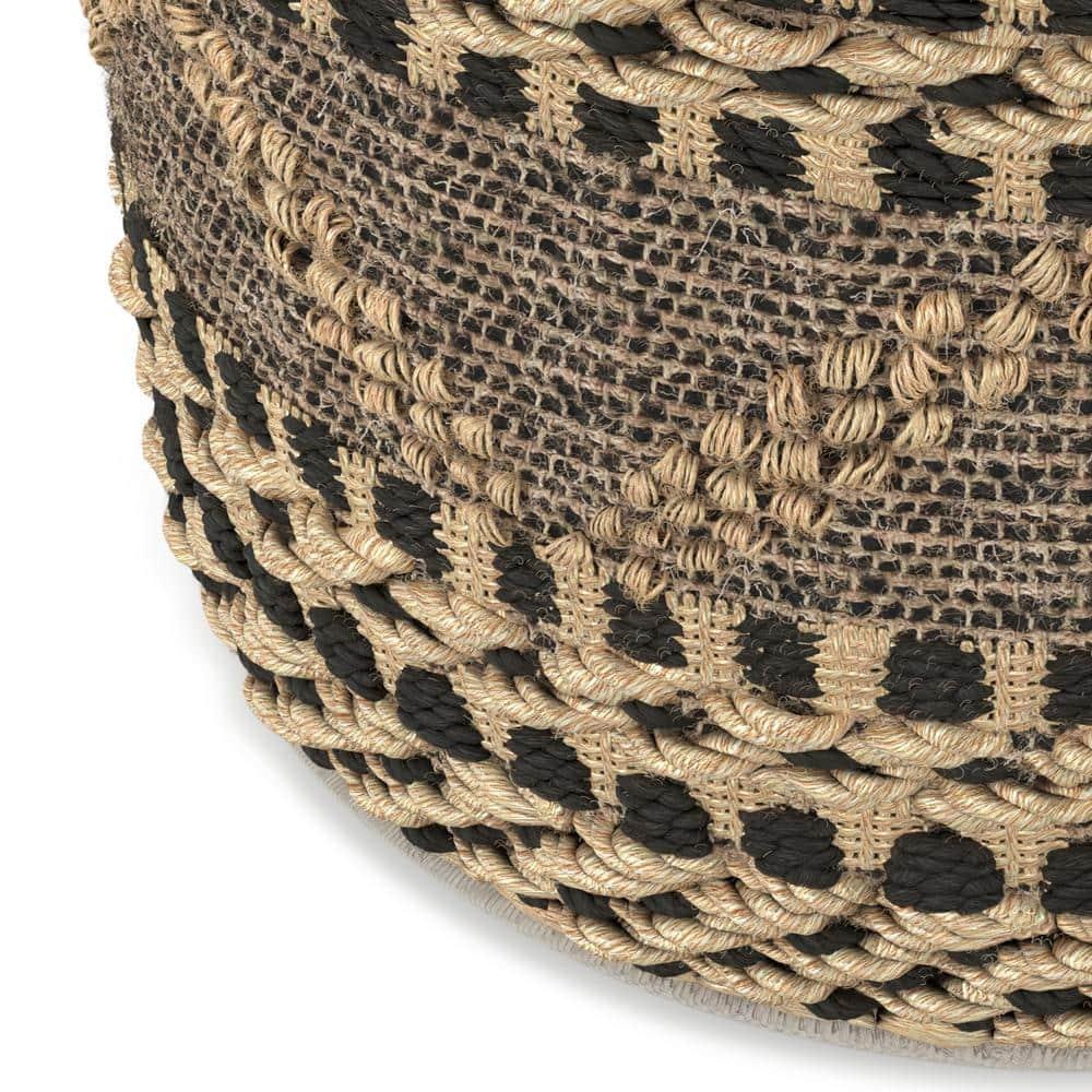 Simpli Home Stella Upholstered Pouf