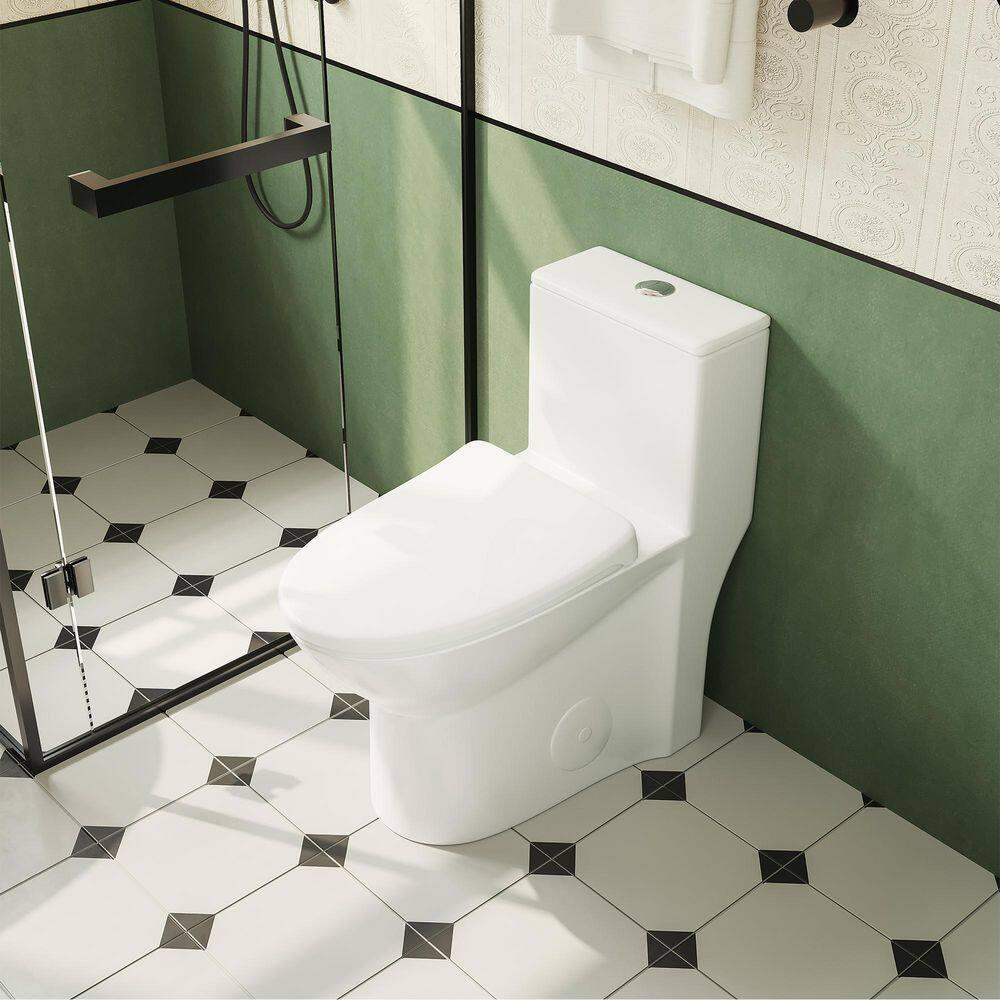 1.1/1.6 GPF Elongated Comfort Height Super Quite Flushing Floor Mounted One-Piece Toilet