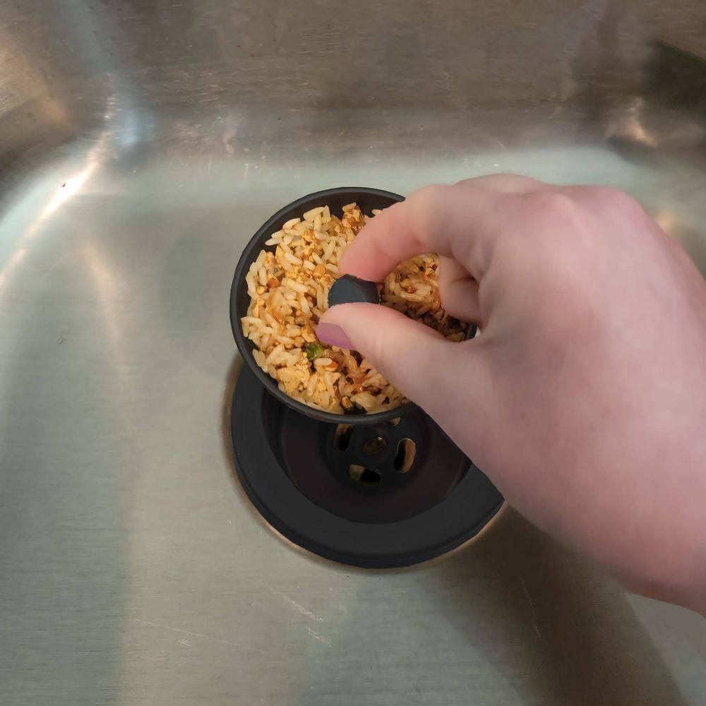 3.5 in. Matte Black Basket Sink Strainer