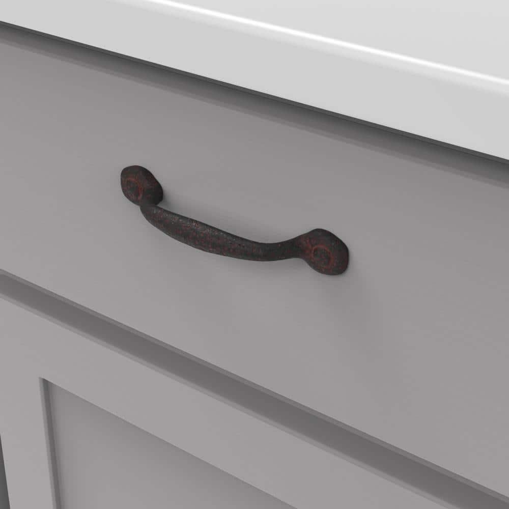 Refined Rustic Kitchen Cabinet Handles, Solid Core Drawer Pulls for Cabinet Doors