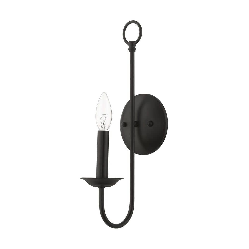 Livex Lighting Estate 1 - Light Wall Light in  Black