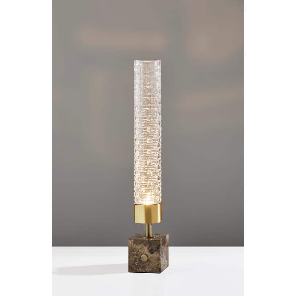 Tuberose Hand-Blown LED Table Lamp (19")