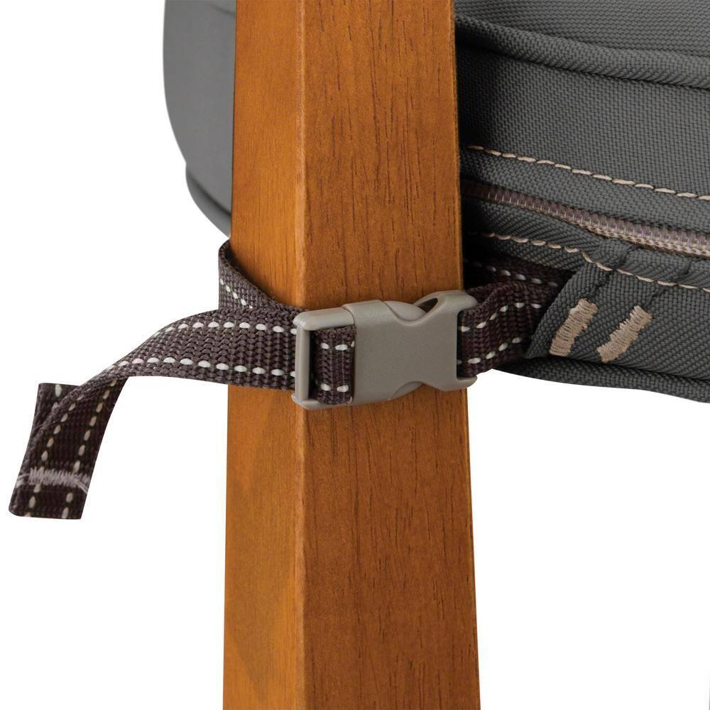 15" x 15" x 2" Montlake Fadesafe Round Patio Dining Seat Cushion Set: Water-Resistant, Zippered - Classic Accessories