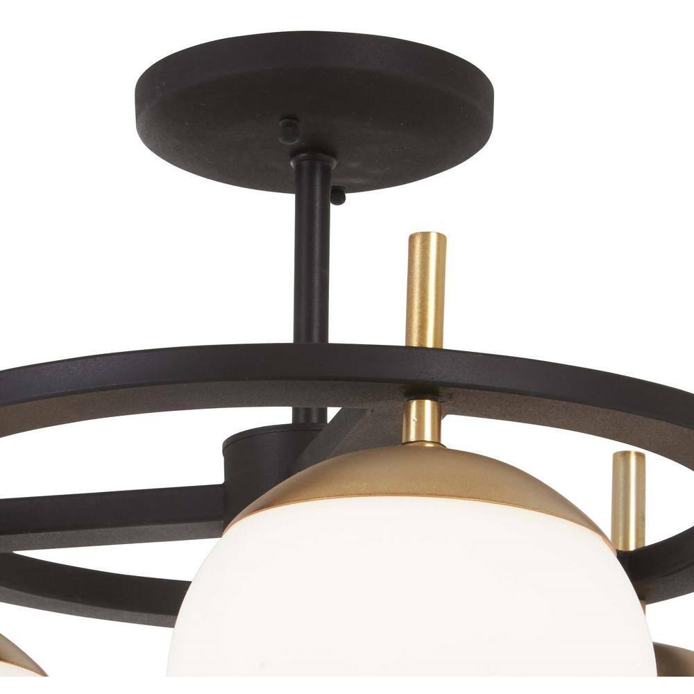 George Kovacs Lighting - Alluria-Three Light Semi-Flush Mount-18 Inches Wide by