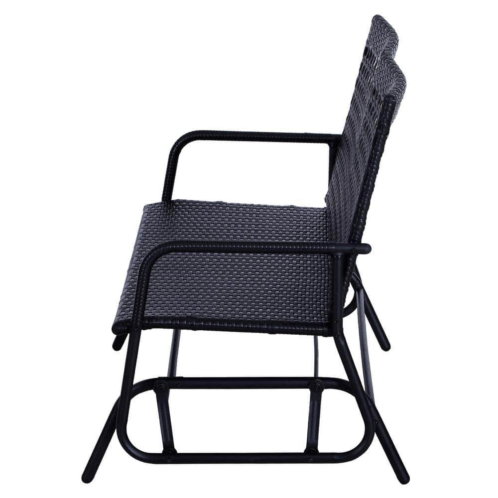 Lark Manor™ Patio 2-Person Wicker Glider Bench Rocking Chair