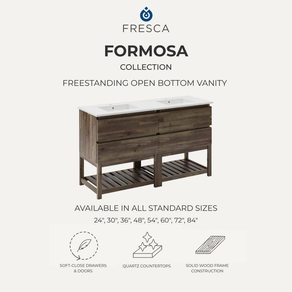 Fresca Formosa 35" Free-Standing Open Bottom Single Bathroom Vanity Base Only