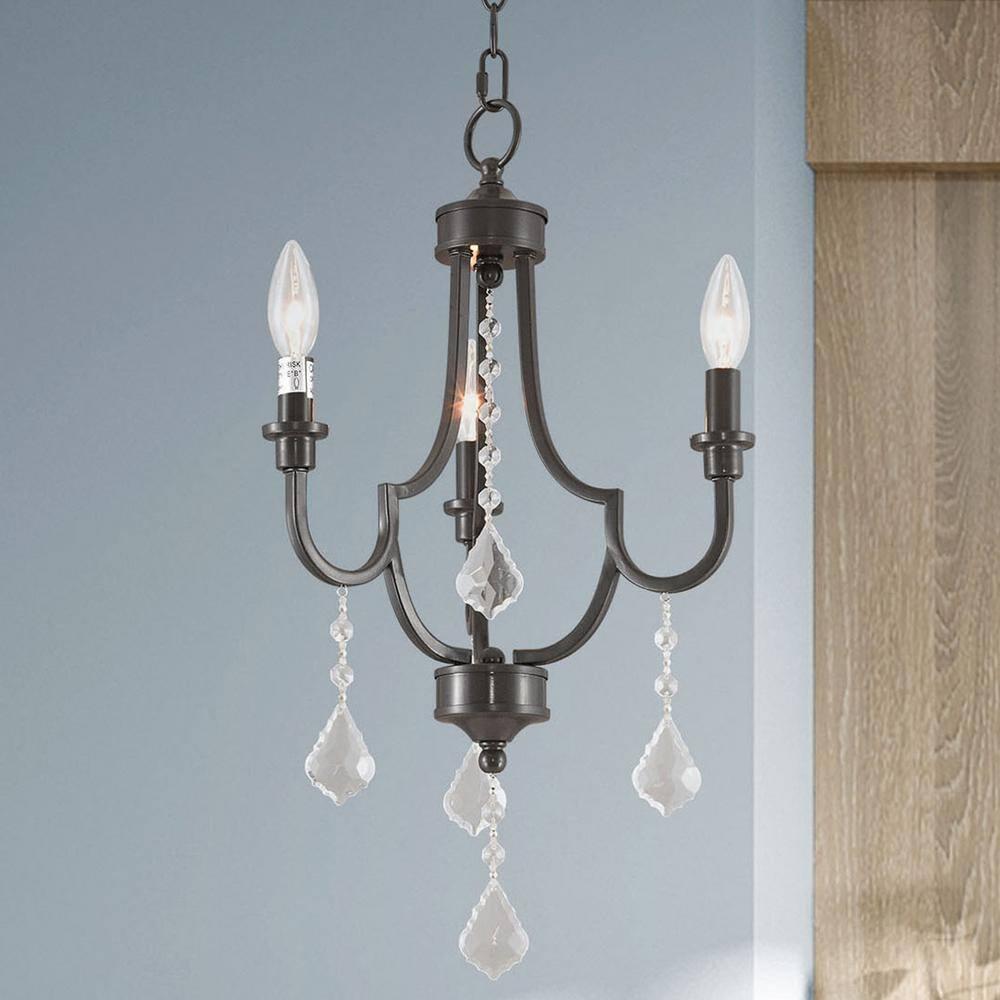 Livex Lighting Glendale 3 - Light Chandelier in  English Bronze
