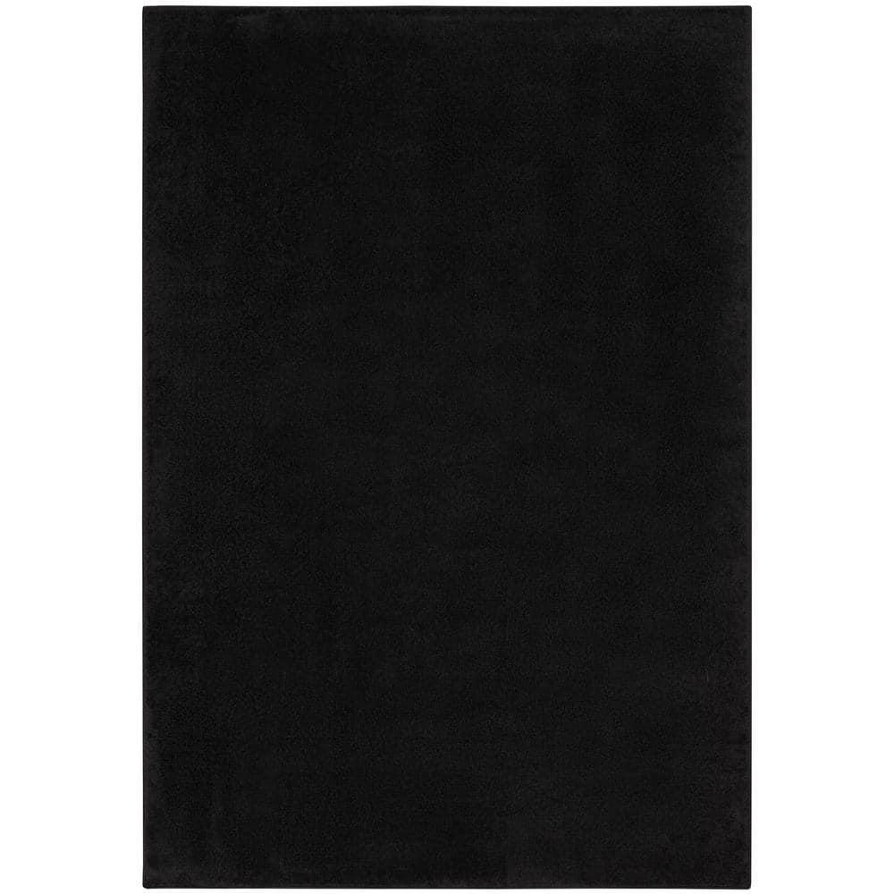 Nourison Essentials Easy Care Indoor Outdoor Area Rug - Black 4' x 6'
