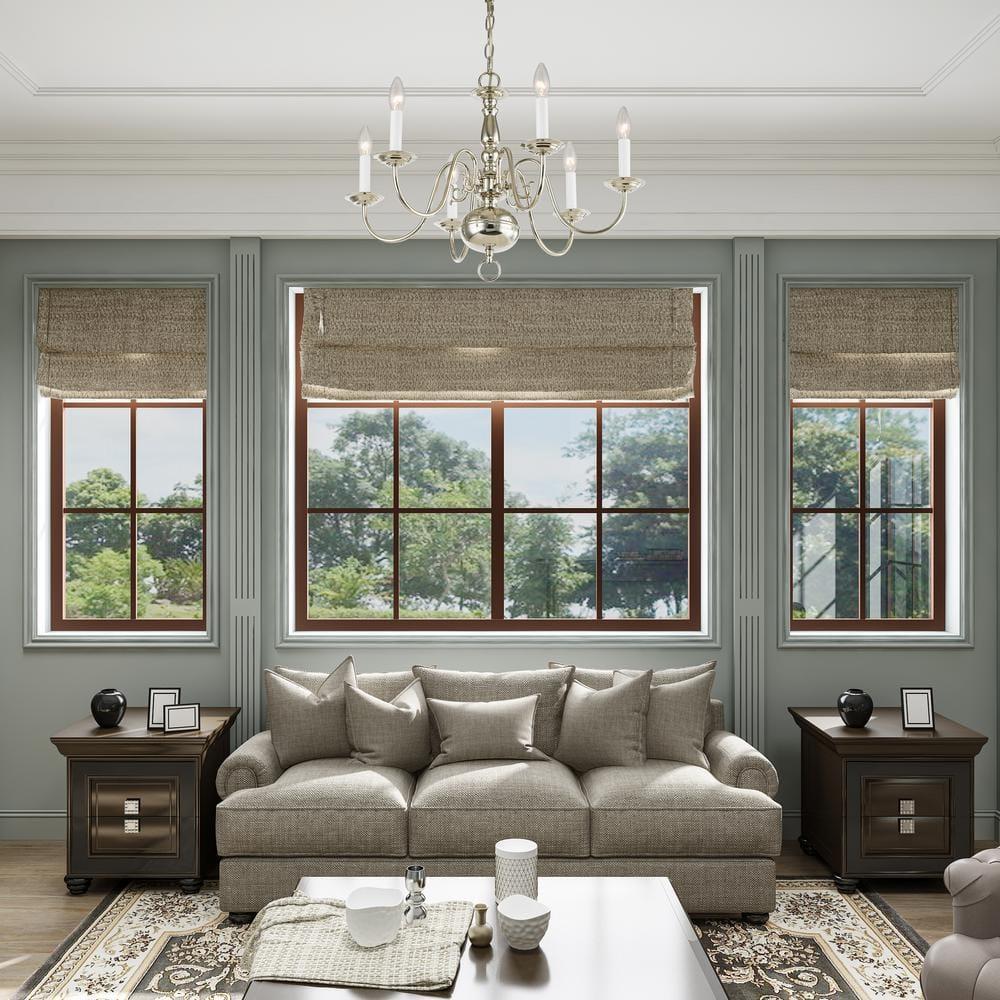 Livex Lighting Williamsburgh Chandelier in Polished Nickel