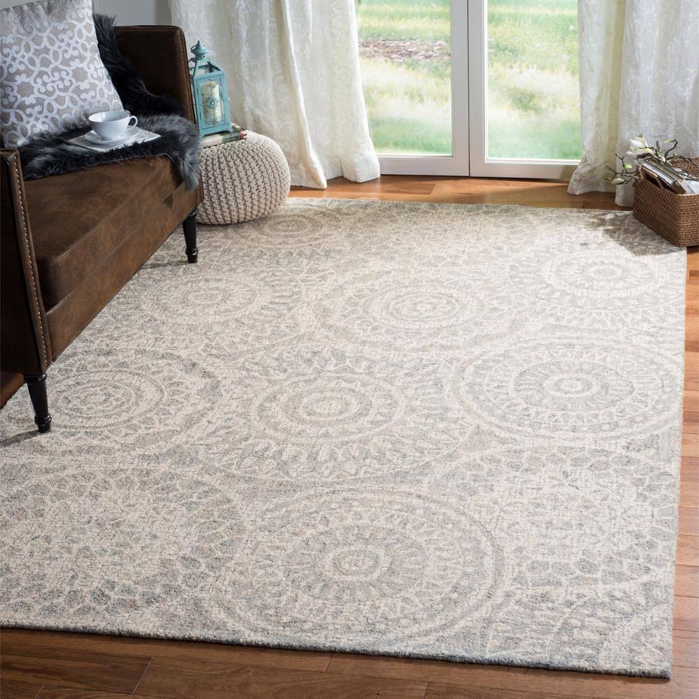 Salerna Hand Tufted Wool Abstract Rug