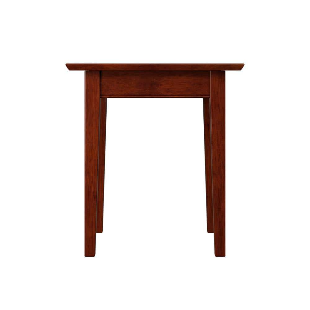 Shaker End Table with Charger, Walnut