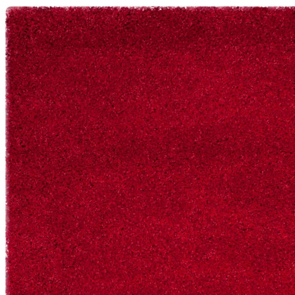 Shag SG180 Power Loomed Area Rug - Red - 4'x6' - Safavieh.