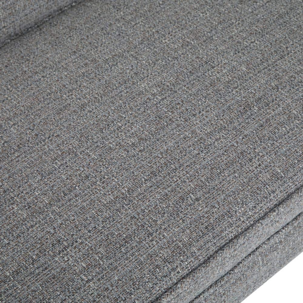 Simpli Home Parris Polyester Upholstered Bench