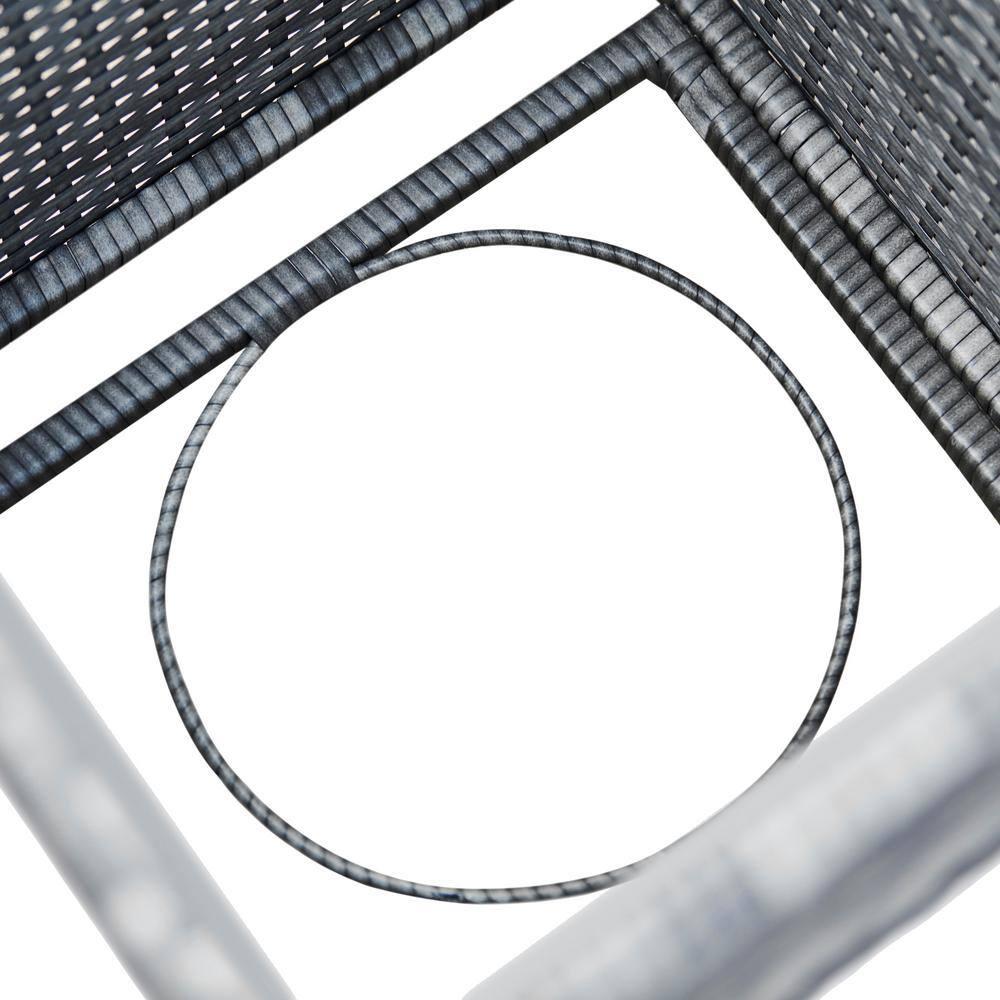 Teamson Home Outdoor PE Rattan & Wicker Propane Tank for 20-lb. tanks Cover Table