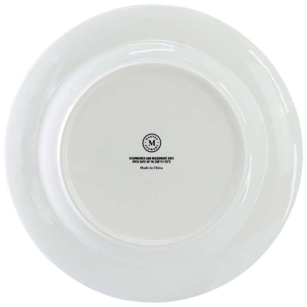 Martha Stewart Martha Stewart Porcelain China Dinnerware Set - Service for 4