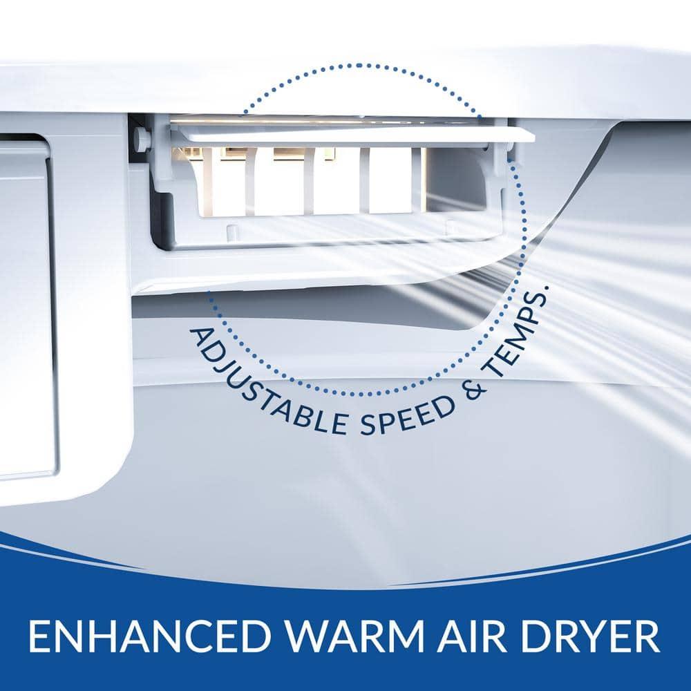 Bio Bidet by BEMIS Discovery DLX Smart Bidet Toilet, Tankless, Auto Open and Close with Kick Flush, Self Cleaning Discovery DLX