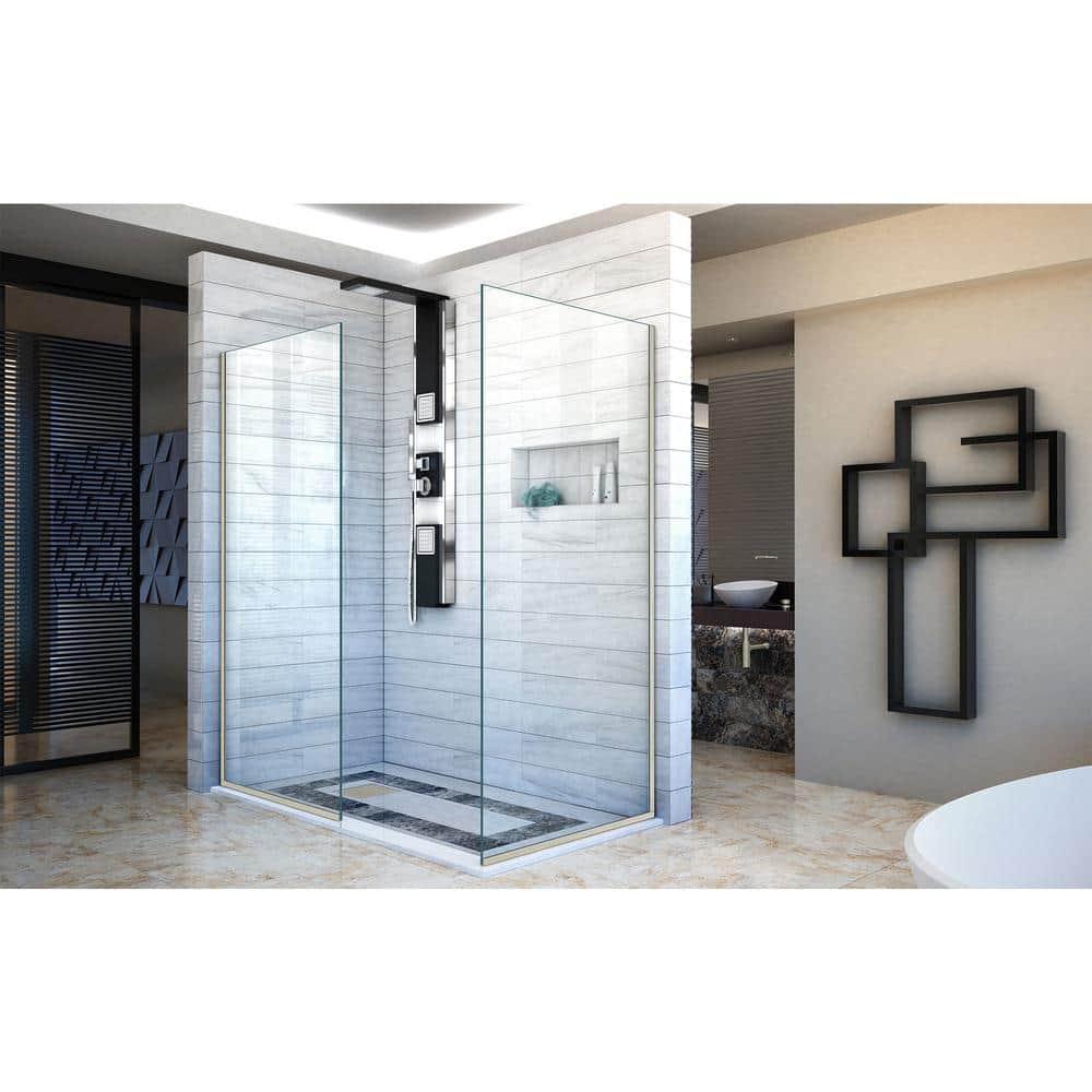 Linea 30"W x 72"H Frameless Fixed Glass Panel