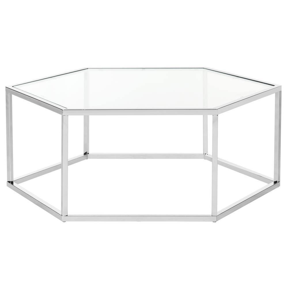 Eliana Coffee Table - Chrome - Safavieh