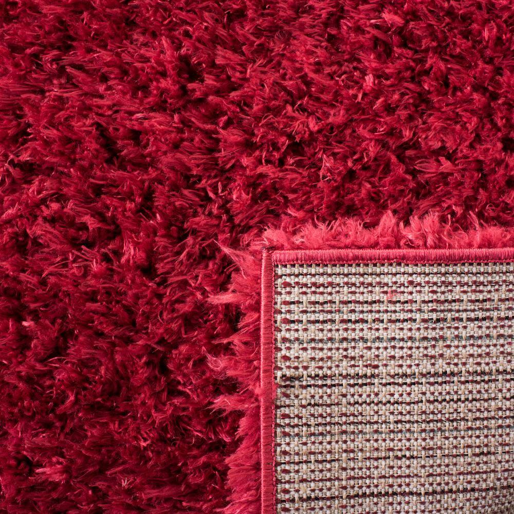 Madrid Shag 200 MDG256 Power Loomed Indoor Area Rug - Red - 4'x6' - Safavieh