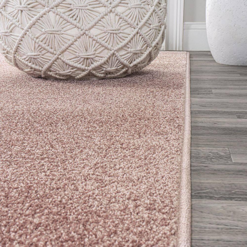 8'x10' Haze Solid Low-Pile, Pink - JONATHAN Y