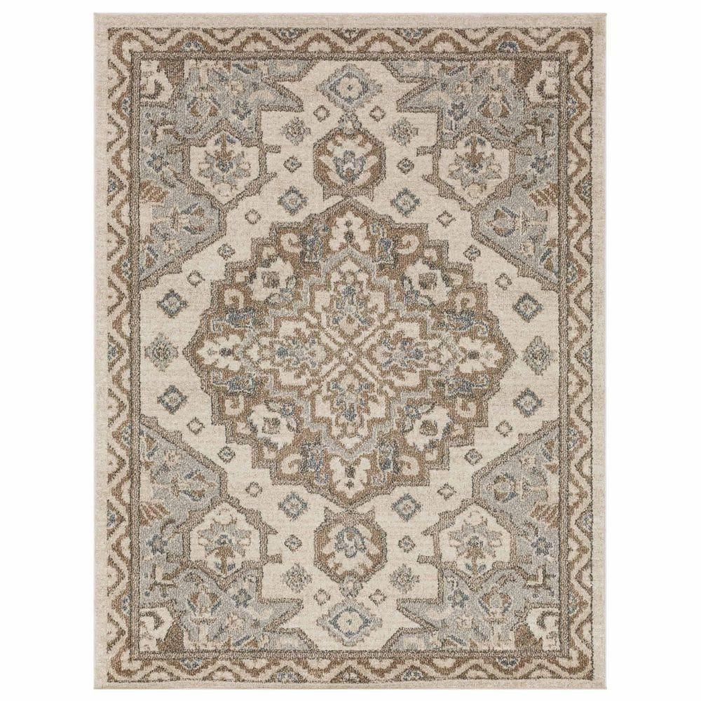 Mohawk Home Laughton Grey 5' 3" x 8' Area Rug Perfect for Living Room, Dining Room, Office