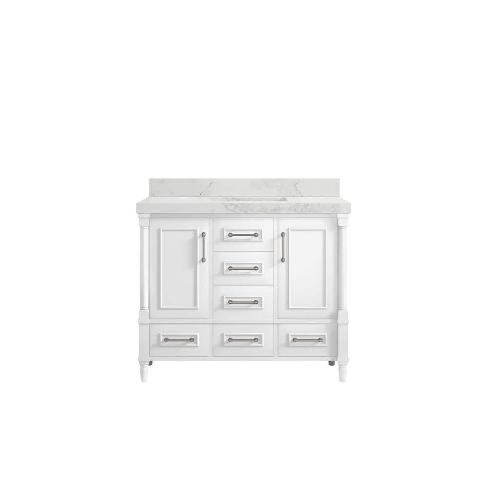 Willow Collections Aberdeen 42'' Single Bathroom Vanity with Quartz Top