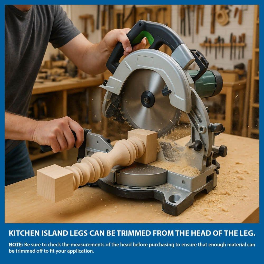 Architectural Products by Outwater L.L.C. 35-1/4" High Corner Post Island Legs