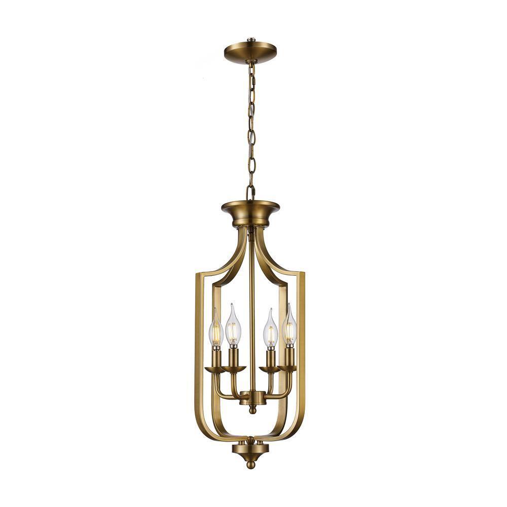 Trans Globe Lighting 11214 Hillcrest 4 Light 12" Wide Pendant - Gold
