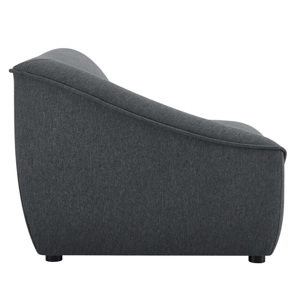 Modway Comprise 8-Piece Sectional Sofa in Charcoal