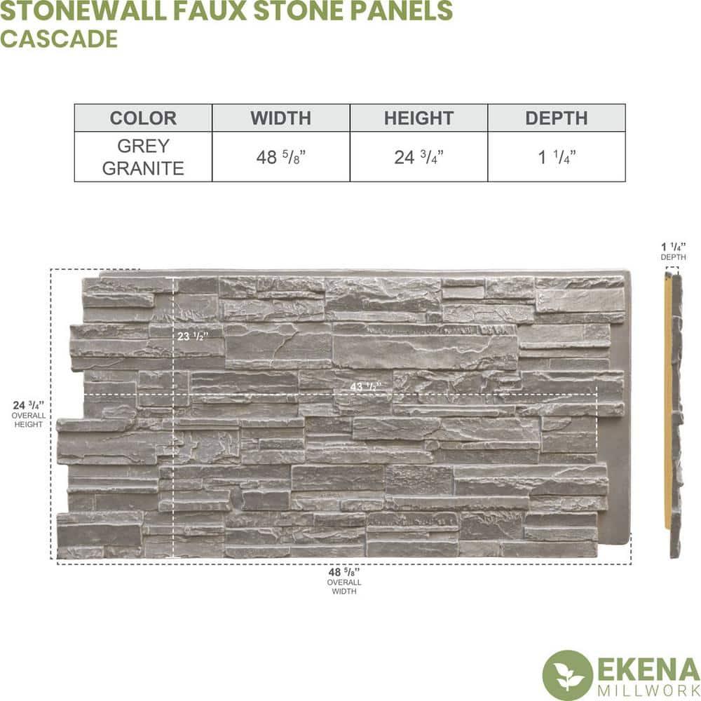 EverStone Cascade Faux Stone Panel